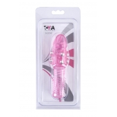 Стимулирующая розовая насадка с шишечками и шипами - 13,5 см. - Toyfa Basic - в Саратове купить с доставкой