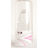 Гелевая прозрачная насадка с 2 отростками - 13 см. - Toyfa Basic - в Саратове купить с доставкой