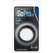 Черно-синее эрекционное кольцо Silicone Go Pro Cock Ring - Blush Novelties - в Саратове купить с доставкой