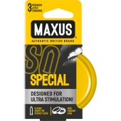 Презервативы с точками и рёбрами в железном кейсе MAXUS Special - 3 шт. - Maxus - купить с доставкой в Саратове
