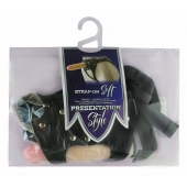 Черный пояс-трусики с двумя насадками Soft-Dolli - 16,5 и 10,5 см. - LOVETOY (А-Полимер) - купить с доставкой в Саратове