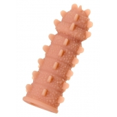 Телесная реалистичная насадка KOKOS Extreme Sleeve 04 с дополнительной стимуляцией - 12,7 см. - KOKOS - в Саратове купить с доставкой