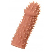 Телесная реалистичная насадка KOKOS Extreme Sleeve 07 с дополнительной стимуляцией - 12,7 см. - KOKOS - в Саратове купить с доставкой