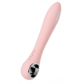 Розовый силиконовый вибратор с электростимуляцией GALVANI VIBE - 21 см. - ToyFa - купить с доставкой в Саратове