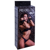 Черные кожаные наручники Naila - Rebelts - купить с доставкой в Саратове Черные кожаные наручники Naila - Rebelts - купить с доставкой в Саратове