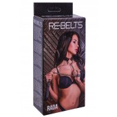 Черный поводок и чокер с кольцом Rada - Rebelts - купить с доставкой в Саратове