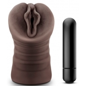Коричневый мастурбатор-вагина Alexis - Blush Novelties - в Саратове купить с доставкой