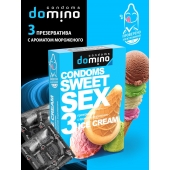 Презервативы для орального секса DOMINO Sweet Sex с ароматом мороженого - 3 шт. - Domino - купить с доставкой в Саратове