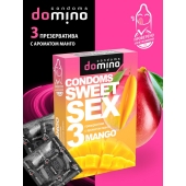 Презервативы для орального секса DOMINO Sweet Sex с ароматом манго - 3 шт. - Domino - купить с доставкой в Саратове