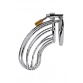 Серебристый пояс верности TOYFA на замочке - ToyFa - купить с доставкой в Саратове