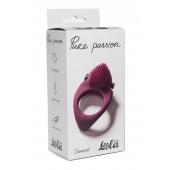 Бордовое эрекционное виброкольцо Pure Passion Sunset - Lola Games - в Саратове купить с доставкой