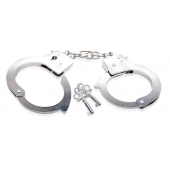 Металлические наручники Beginner s Metal Cuffs - Pipedream - купить с доставкой в Саратове