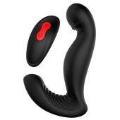 Черный вибромассажер простаты SWIRLING P-PLEASER - Dream Toys - в Саратове купить с доставкой