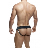 Черный мужской страпон DR. SKIN 6INCH HOLLOW STRAP ON - 16 см. - Blush Novelties - купить с доставкой в Саратове