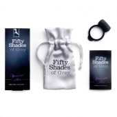 Темно-серое эрекционное кольцо Vibrating Love Ring с вибрацией - Fifty Shades of Grey - в Саратове купить с доставкой