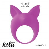 Фиолетовое эрекционное кольцо Kitten Kyle - Lola Games - в Саратове купить с доставкой