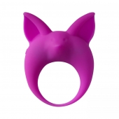 Фиолетовое эрекционное кольцо Kitten Kyle - Lola Games - в Саратове купить с доставкой