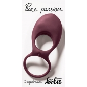 Бордовое эрекционное виброкольцо Daydream - Lola Games - в Саратове купить с доставкой