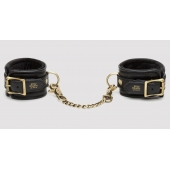 Черные наручники Bound to You Faux Leather Wrist Cuffs - Fifty Shades of Grey - купить с доставкой в Саратове