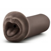 Коричневый мастурбатор-ротик Naughty Nicole - Blush Novelties - в Саратове купить с доставкой