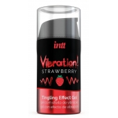 Жидкий интимный гель с эффектом вибрации Vibration! Strawberry - 15 мл. - INTT - купить с доставкой в Саратове