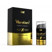 Жидкий интимный гель с эффектом вибрации Vibration! Vodka Energy - 15 мл. - INTT - купить с доставкой в Саратове