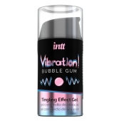 Жидкий интимный гель с эффектом вибрации Vibration! Bubble Gum - 15 мл. - INTT - купить с доставкой в Саратове