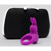 Фиолетовое эрекционное виброкольцо Happy Rabbit Cock Ring Kit - Happy Rabbit - в Саратове купить с доставкой