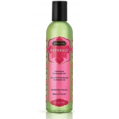 Массажное масло Naturals Strawberry Dreams с ароматом клубники - 236 мл. - Kama Sutra - купить с доставкой в Саратове