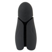 Черный силиконовый вибромастурбатор с нагревом Masturbator with 2 Functions - Orion - в Саратове купить с доставкой