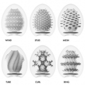 Набор из 6 мастурбаторов Tenga EGG IV с различным рельефом - Tenga - в Саратове купить с доставкой