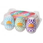 Набор из 6 мастурбаторов Tenga EGG IV с различным рельефом - Tenga - в Саратове купить с доставкой