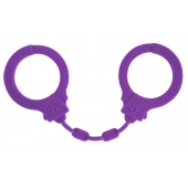 Фиолетовые силиконовые наручники Suppression - Lola Games - купить с доставкой в Саратове