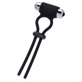 Черное эрекционное лассо на пенис Jat - A-toys - в Саратове купить с доставкой