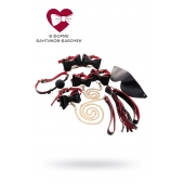 Черно-красный бондажный набор Bow-tie - ToyFa - купить с доставкой в Саратове