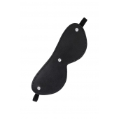 Черная кожаная маска Anonymo с мягким подкладом - ToyFa - купить с доставкой в Саратове