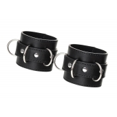 Черные наручники Anonymo на сцепке - ToyFa - купить с доставкой в Саратове
