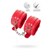 Красные оковы Anonymo из искусственной кожи - ToyFa - купить с доставкой в Саратове Красные оковы Anonymo из искусственной кожи - ToyFa - купить с доставкой в Саратове