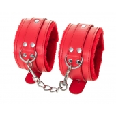 Красные оковы Anonymo из искусственной кожи - ToyFa - купить с доставкой в Саратове Красные оковы Anonymo из искусственной кожи - ToyFa - купить с доставкой в Саратове
