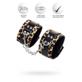 Оковы Anonymo с анималистическим принтом - ToyFa - купить с доставкой в Саратове Оковы Anonymo с анималистическим принтом - ToyFa - купить с доставкой в Саратове