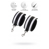 Серебристо-черные наручники Anonymo - ToyFa - купить с доставкой в Саратове Серебристо-черные наручники Anonymo - ToyFa - купить с доставкой в Саратове