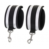 Серебристо-черные оковы Anonymo - ToyFa - купить с доставкой в Саратове Серебристо-черные оковы Anonymo - ToyFa - купить с доставкой в Саратове