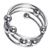 Большое металлическое кольцо под головку пениса - ToyFa - купить с доставкой в Саратове