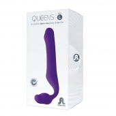 Фиолетовый безремневой страпон Queens L - Adrien Lastic - купить с доставкой в Саратове