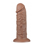 Коричневый фаллоимитатор Cubby dildo - 26,6 см. - Lovetoy в Саратове Коричневый фаллоимитатор Cubby dildo - 26,6 см. - Lovetoy
