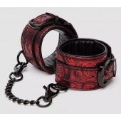 Красно-черные наручники Reversible Faux Leather Wrist Cuffs - Fifty Shades of Grey - купить с доставкой в Саратове