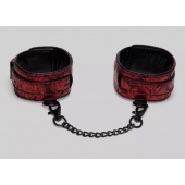 Красно-черные оковы Reversible Faux Leather Ankle Cuffs - Fifty Shades of Grey - купить с доставкой в Саратове