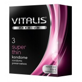 Ультратонкие презервативы VITALIS PREMIUM super thin - 3 шт. - Vitalis - купить с доставкой в Саратове