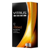 Ребристые презервативы VITALIS PREMIUM ribbed - 12 шт. - Vitalis - купить с доставкой в Саратове