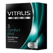 Контурные презервативы VITALIS PREMIUM comfort plus - 3 шт. - Vitalis - купить с доставкой в Саратове